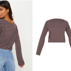 Chocolate Cropped Long Sleeve